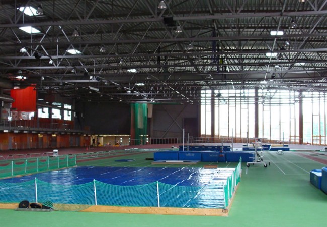 Overview of shot  put place