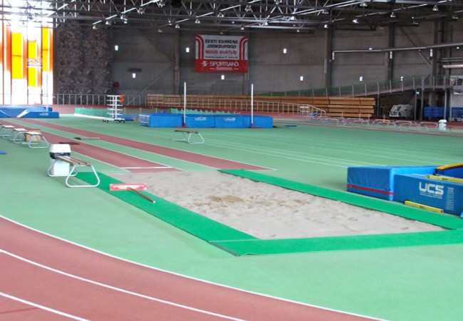 Overview of the long jump area