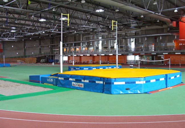 Overview of the pole vault area